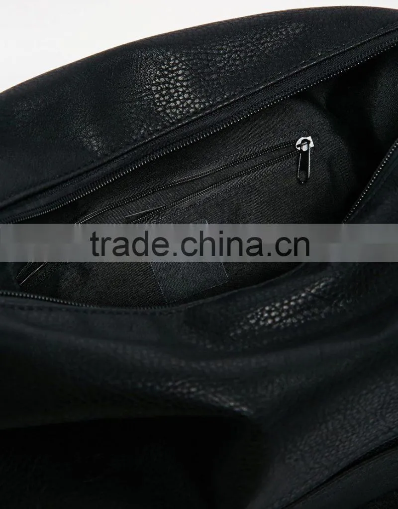 lady fashion handbag Zip Front Slouch Shoulder Bag