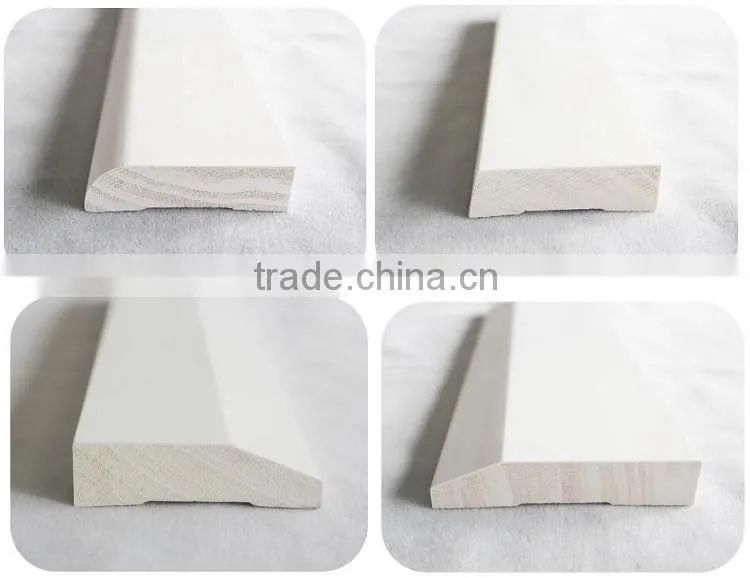 White Primer Bullnose Colonial Spalyed Wood Moulding