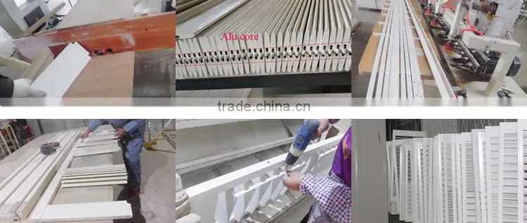Internal white color white PVC full height shutter