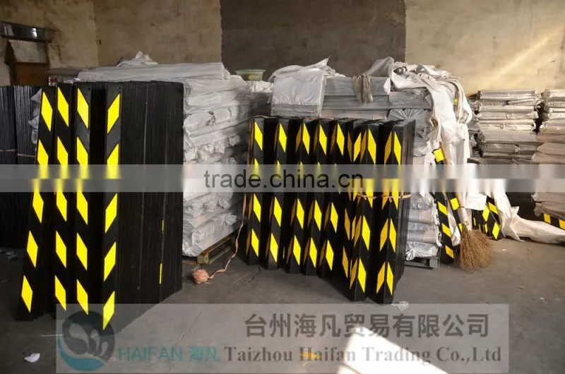 parking corner guard of retro reflective sticker /Wall Corner Protector with Reflective Tape/Decorative Rubber Wall Corner Guard