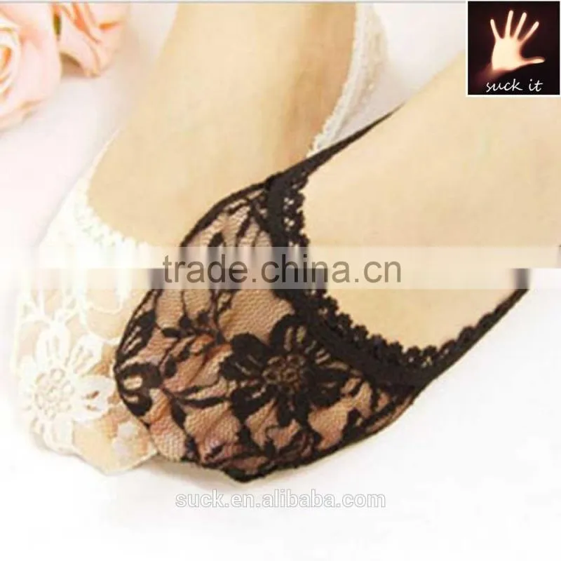 Women Girls Lace Short Ankle Boat Low Cut Invisible No Show Liner Socks