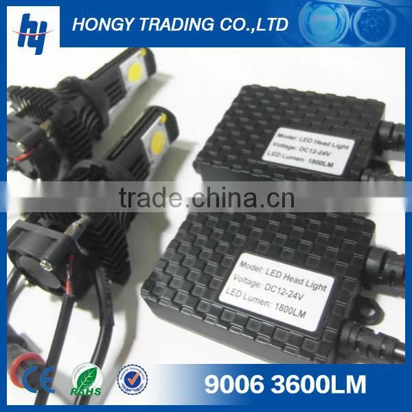 led 9006 headlight 50w 1800lm