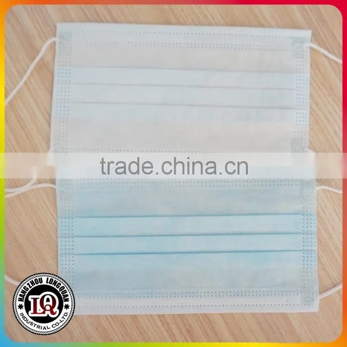 Disposable medical nonwoven face mask