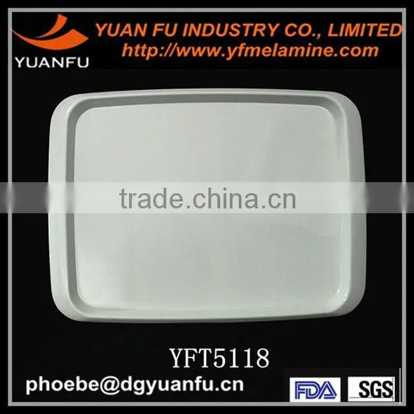 Good quality melamine two-tone food serving tray