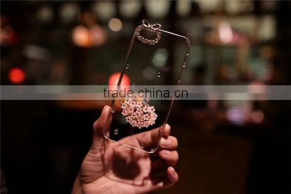 2015 New Arrival Ballerina Rhinestone PC Phone Case For Mobile Phones