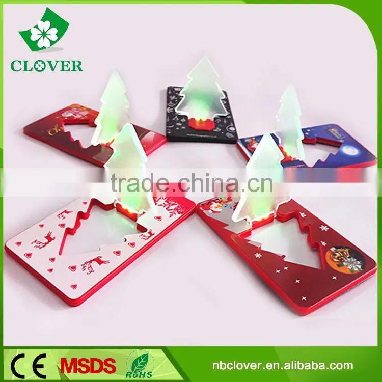 Easy to bring for festival use 2 LED credit card flashlight