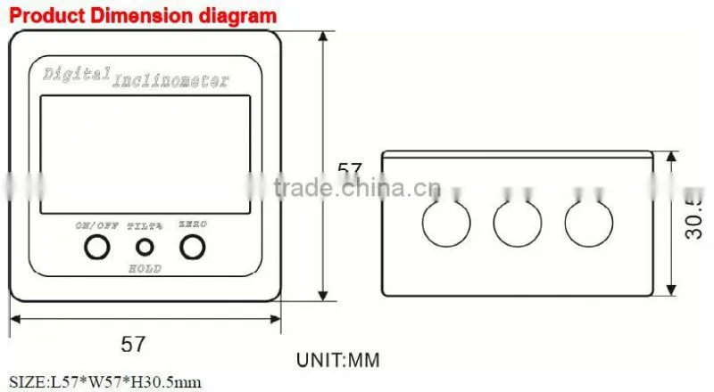 Promotion New Style Single axis Digital Angle Meter With 4*90deg Range % Display Strong Magnetic Based