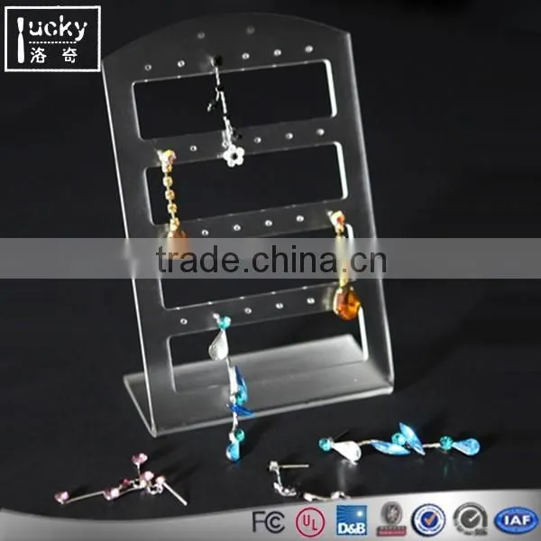 Custom size acrylic ring display rack used in ring jewelry display holder