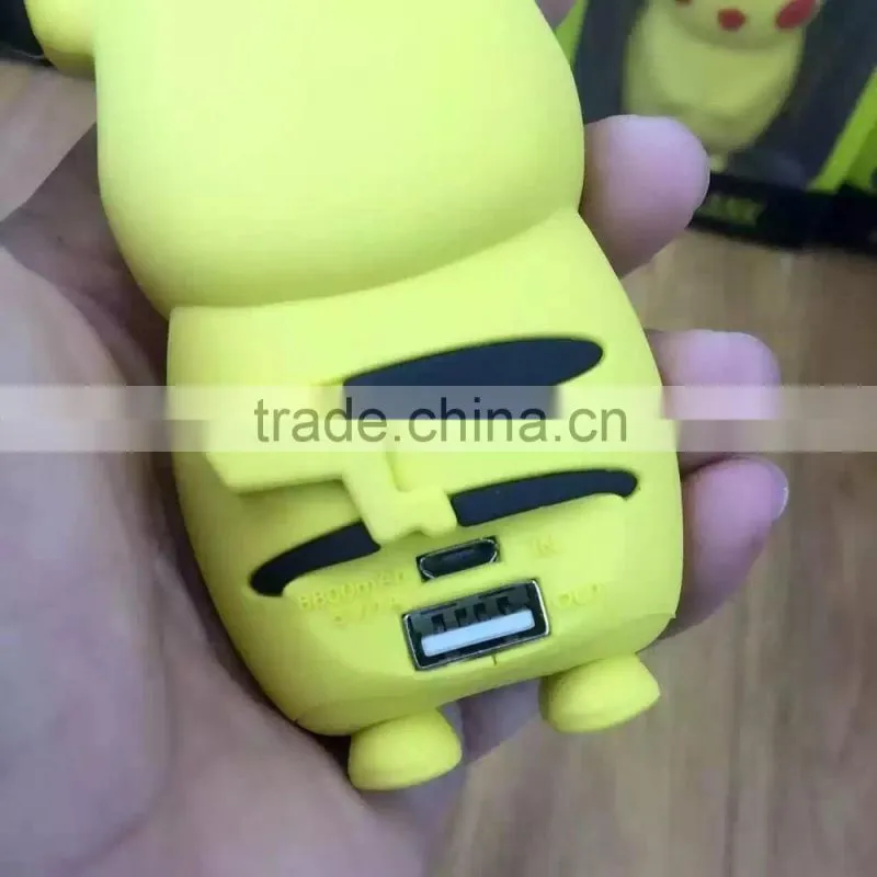 Hot sale portable Pikachu pokemon power bank