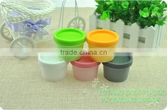 50g White Plastic PP Mask Scrub Mask beauty mask straight barrel cups frosted jar and lid cap