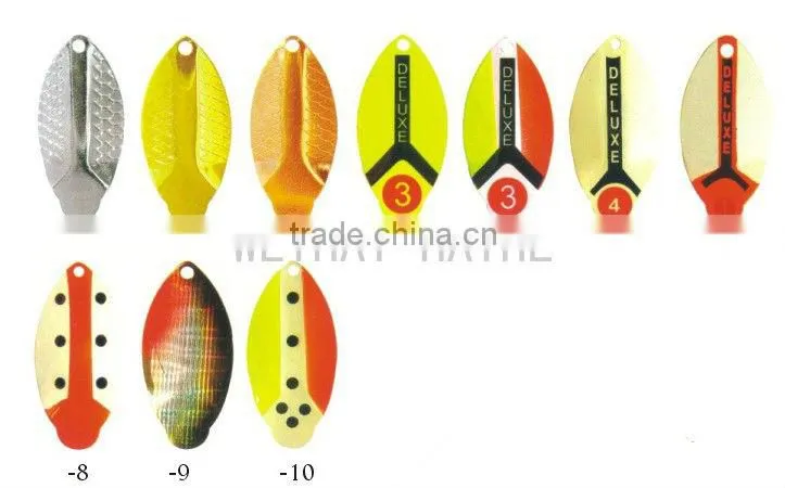 Spinner bait metal lure