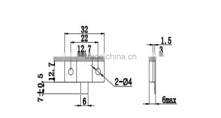 RIG42 1000W RF Flange high power ceramic resistor