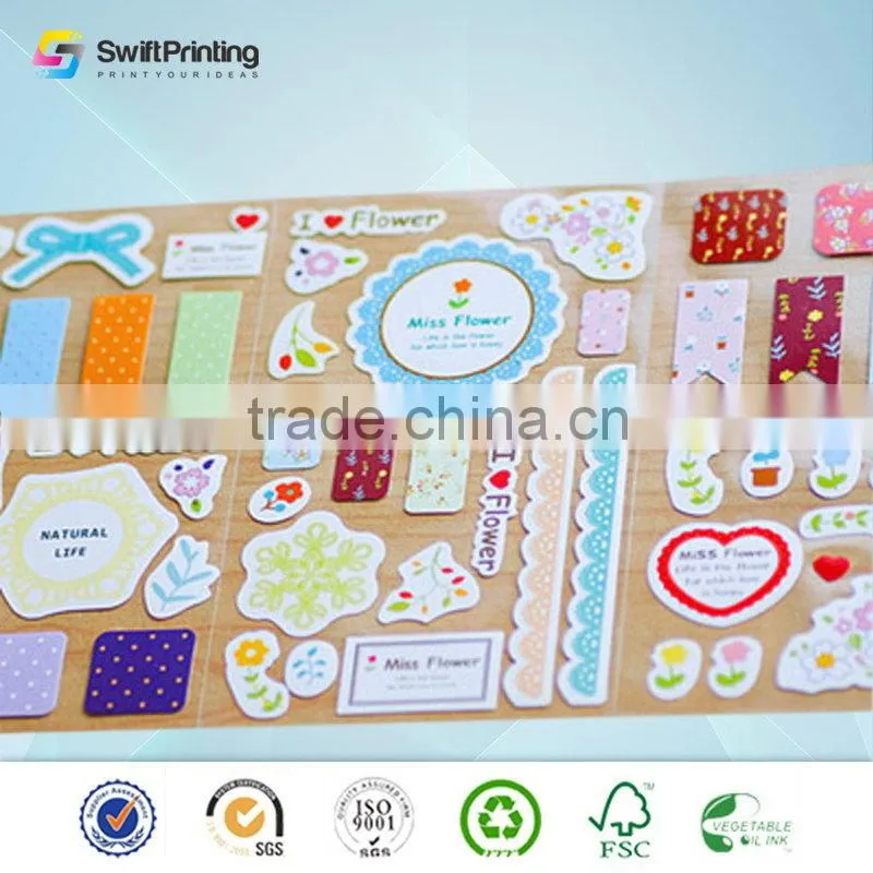 Bottom price top sell cartoon printing sticker