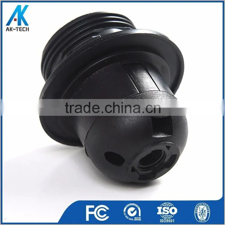 e27 plastic lamp bulb holder , black white screw lamp socket
