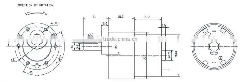 Micro Metal Gear Motor DC Planetary Gear Motor for intelligentized manipulator