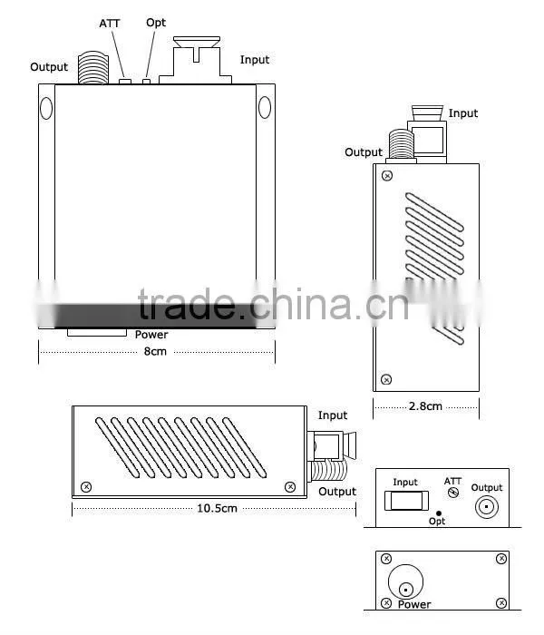 CATV FTTH AGC fiber Optical receiver/fiber optic product