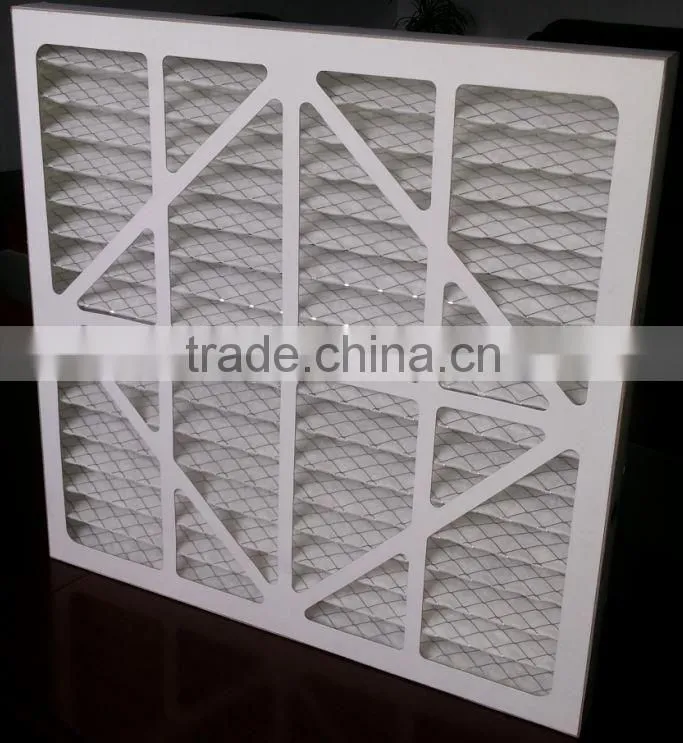 G1-G4 Disposable cardboard panel pre filter for HVAC system