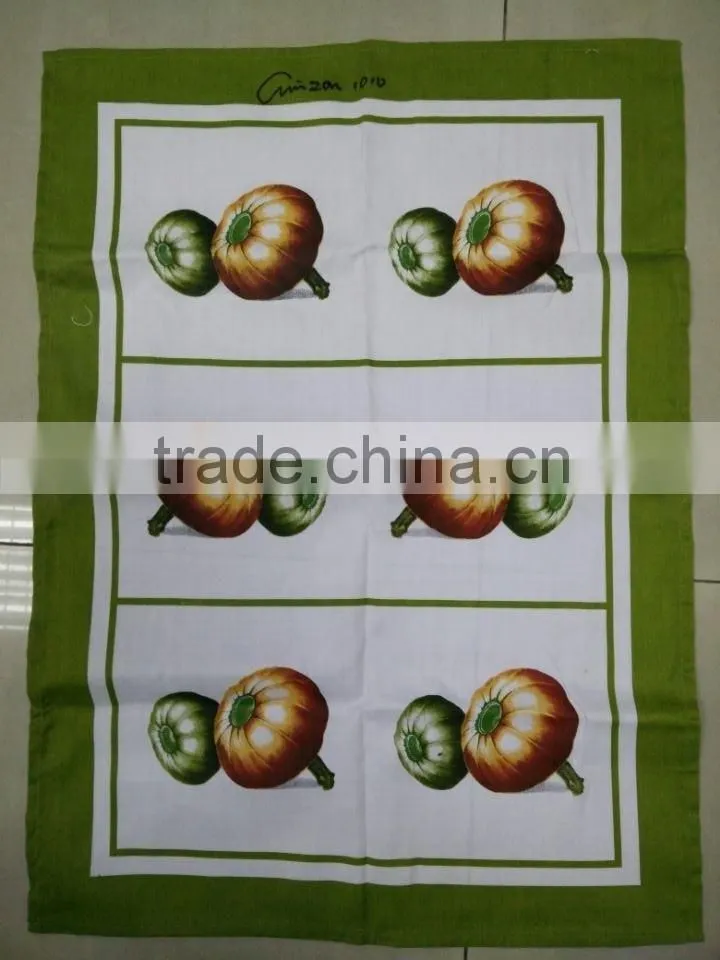 silk screen printing cotton twill material fabric tea towel