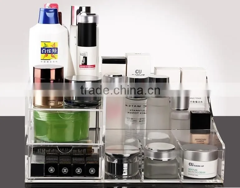 with drawer cosmetic acrylic storage box