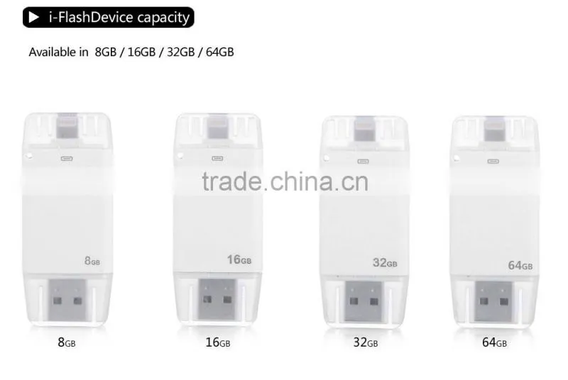 The top hot selling 3 in 1 otg usb drive for apple iphone 6s usb flash drive otg ,mobile phone usb flash drive
