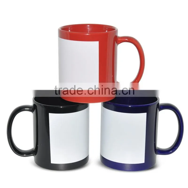 New wholesale ceramic blank 12 oz conical sublimation temperature changing mugs