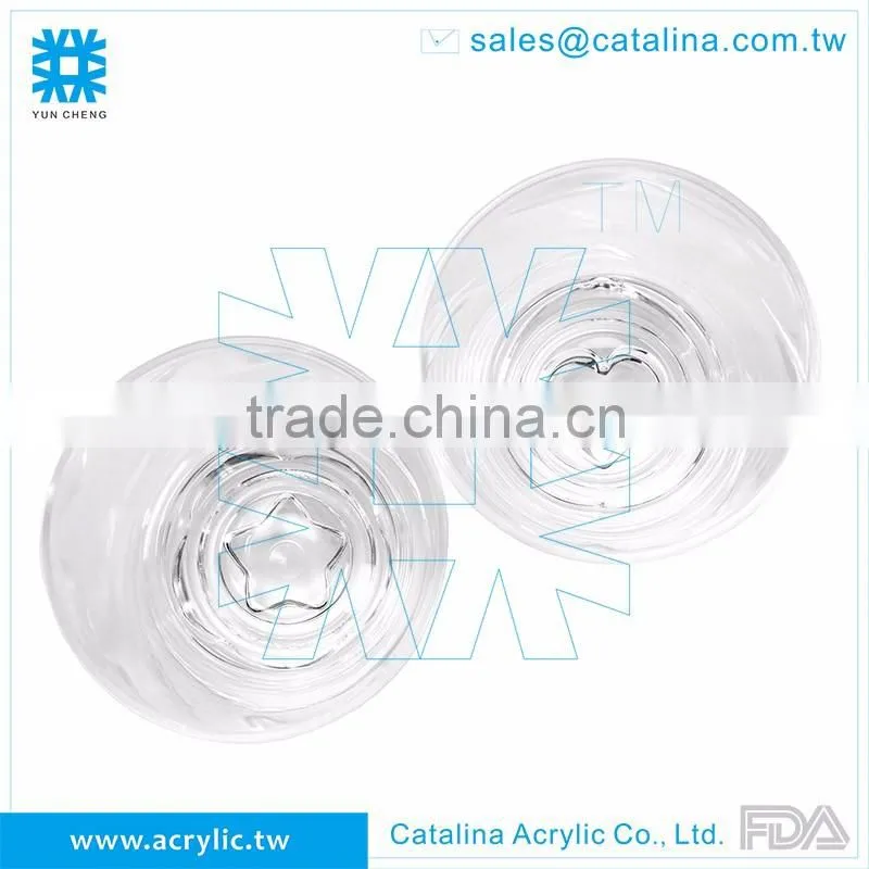 Plastic Acrylic Star design Bottom Tumbler