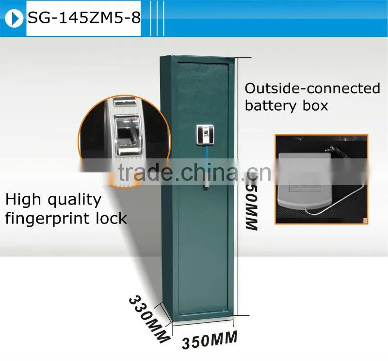 fingerprint lock gun safe box with handle