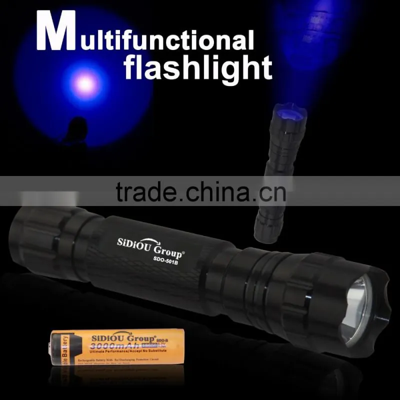 Sidiou Group 501B LED Torch 1 Watt aluminum UV 501 B