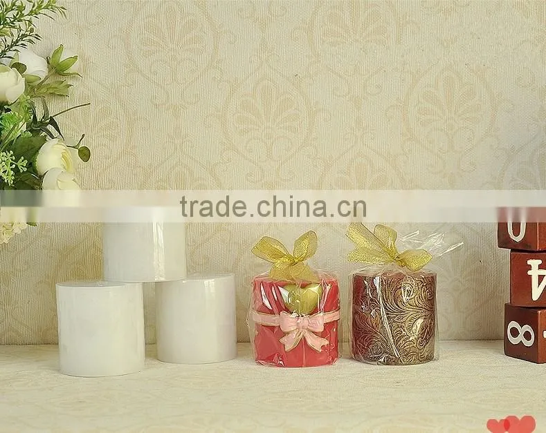 Wholesale Multi-color flameless scented decorative pillar candle