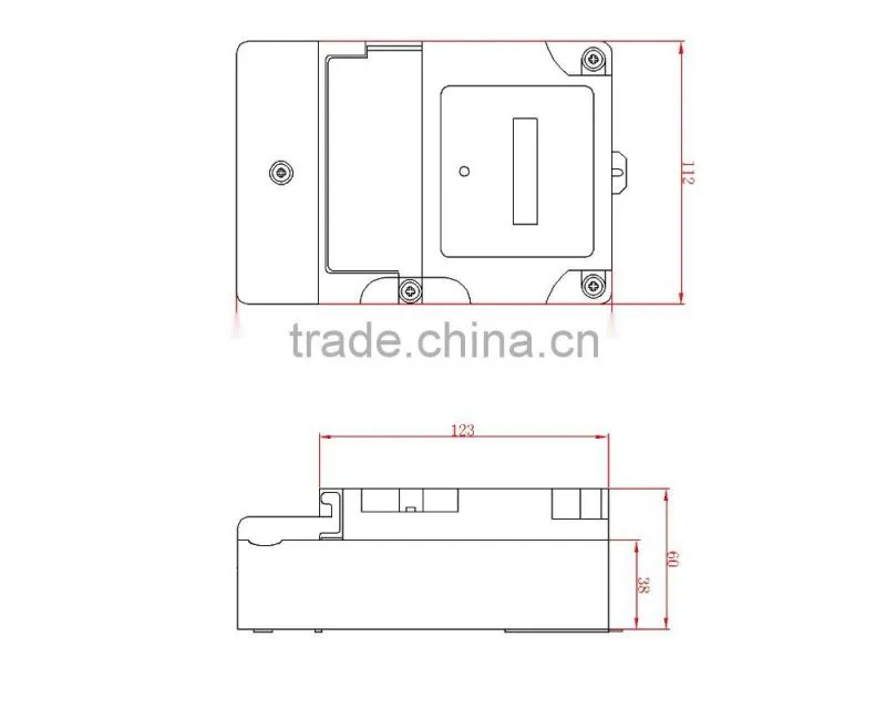 Class 1 single phase din rail digital electrical watt meter