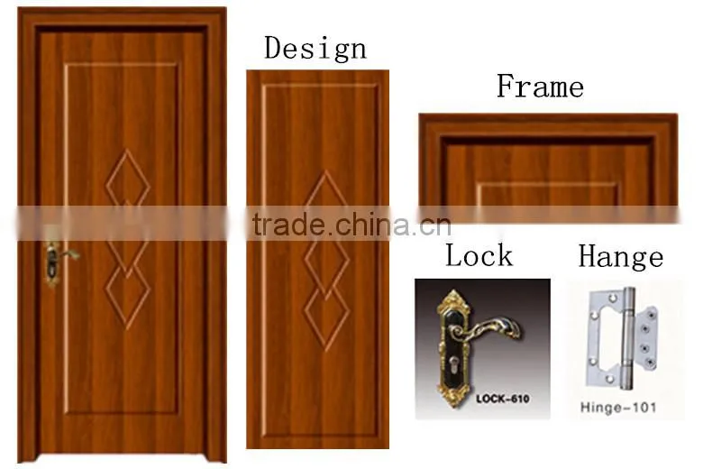 best price main door design pvc armor door