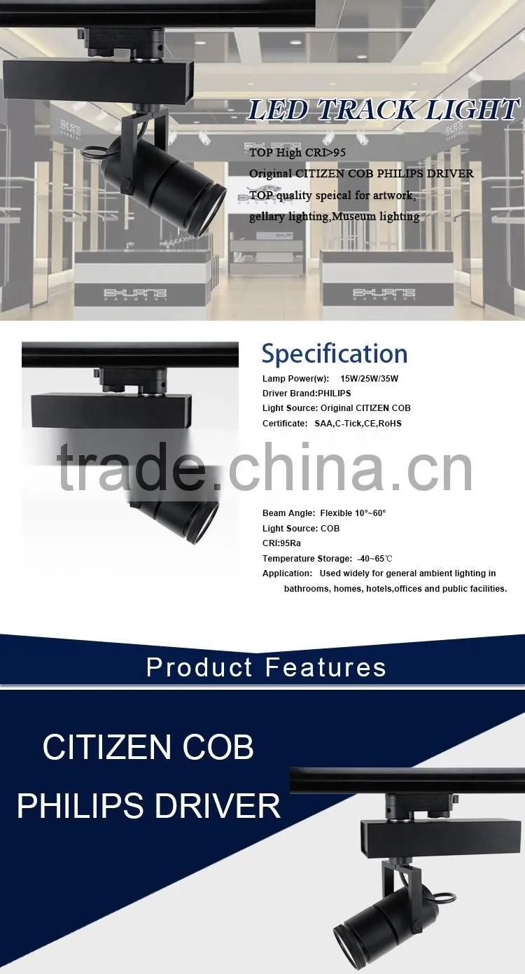 New designed CITIZEN 35W 4 wires led cob track light