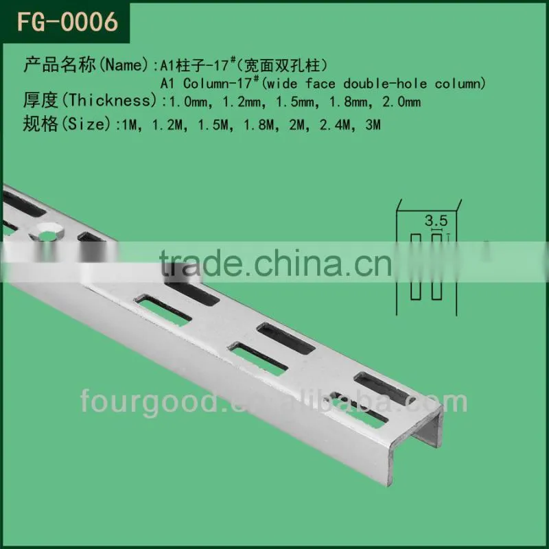 fit on channle chrome tube Foshan factory store wall display hook