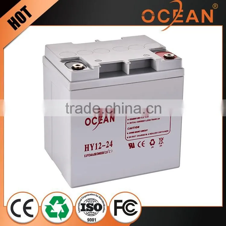 Reliable quality attractive design 12v 24ah powerful agm deep cycle battery 12v