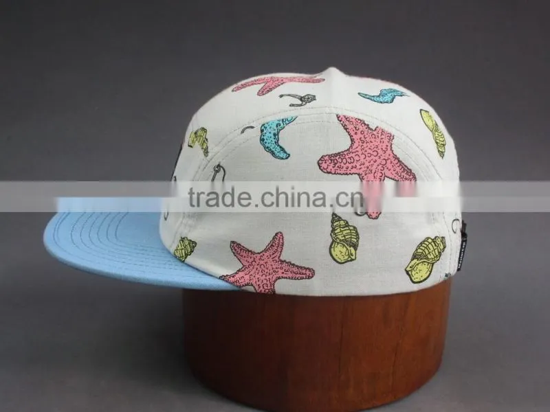 Wholesale character printing snapback cap