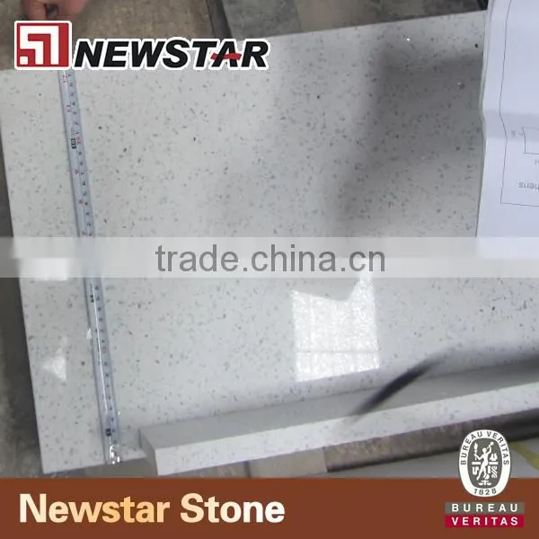 Newstar prefabricated quartz stone quartz crystal countertops