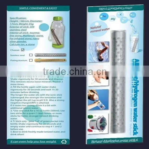 alkaline hydrogen water stick rich in microelements