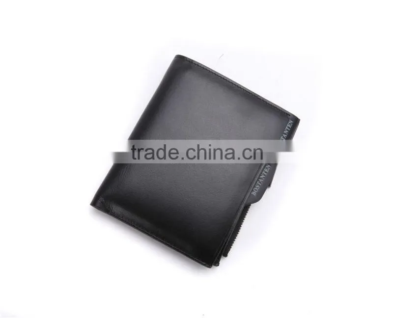 Handmade Business Young Men Wallet with Card Holder and Coin Slot Top Grain Cowhide Leather
