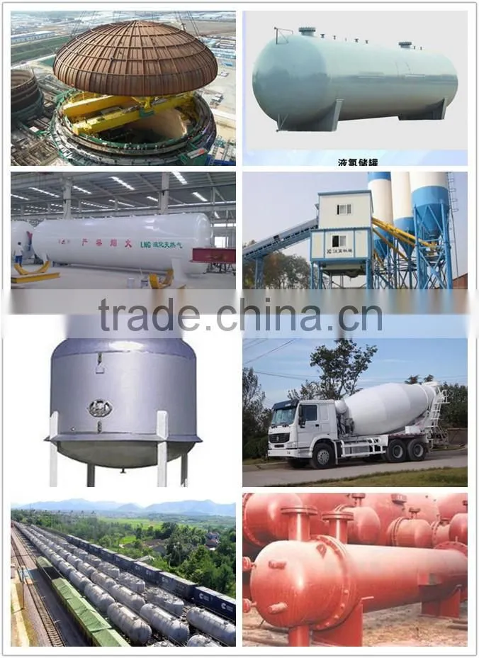 Low price SS material ellipital head for oil water storage tank