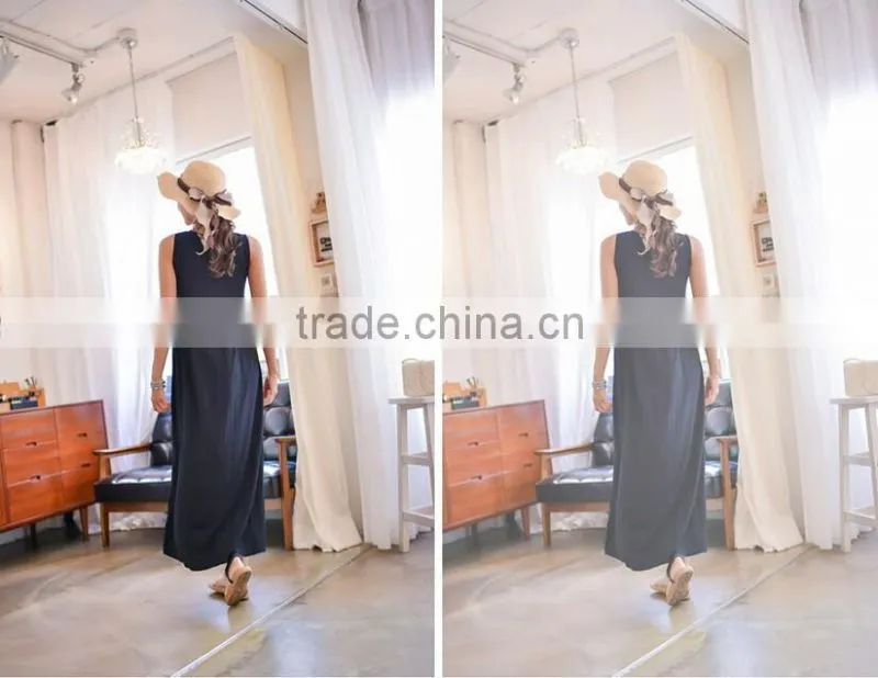Long Pregnant Woman Maternity Dresses with Decorative Border