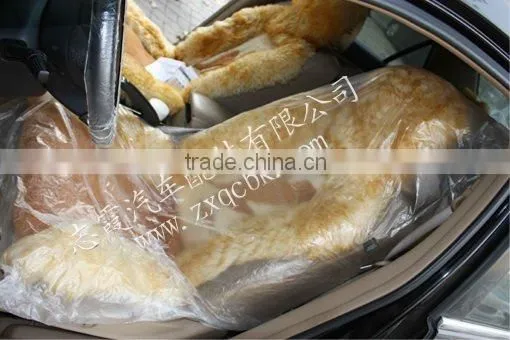 White color LDPE Disposable Car Seat Covers