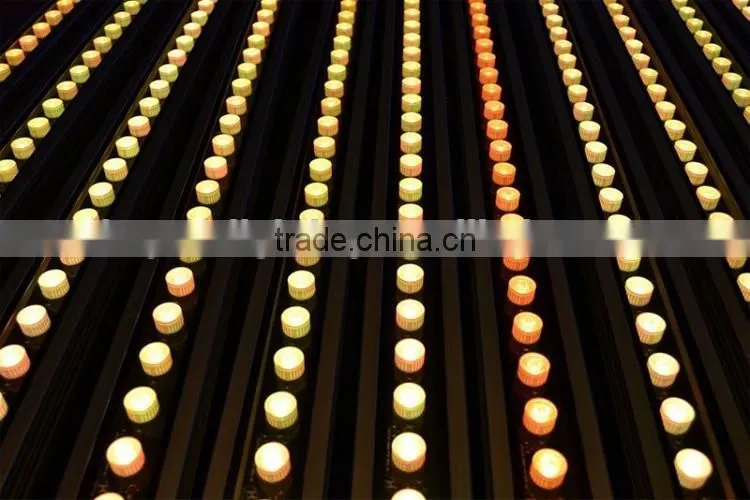 CE LVD EMC FCC IP65 Outdoor DMX512 6in1 RGBWA+UV 24*15w LED Slim Cameleon Linear Panel LED Wash Bar Light