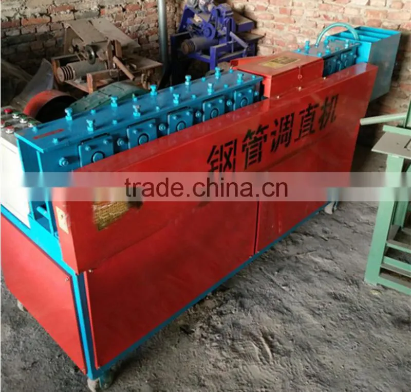 Automatic steel bar derusting and straightening machine steel tube straightening machine