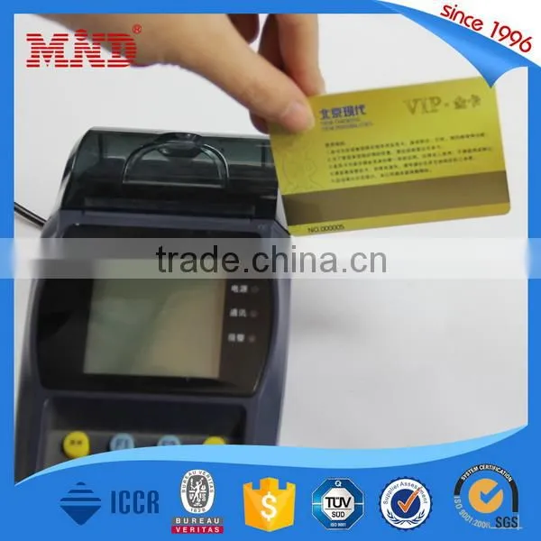 MDP171 Color Printing Magstripe Plastic PVC Card Gold Magnetic Stripe