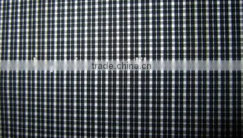 black upholstery fabric plaid curtain100% polyester colorful checks fabric