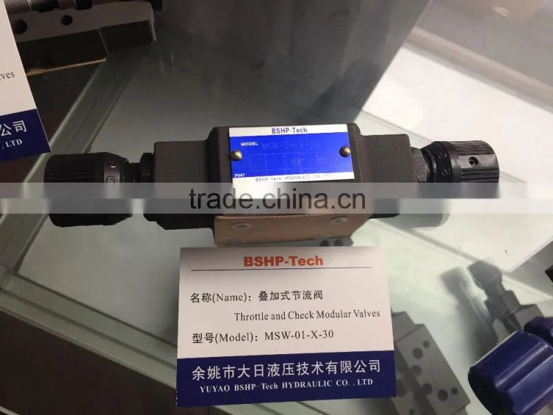 Yuken Throttle Valves and Series Check MS*-01-**-50/10