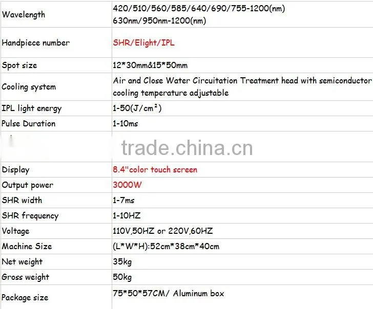 Hot selling two handles shr ipl hair removal devices with CE TUV strong power