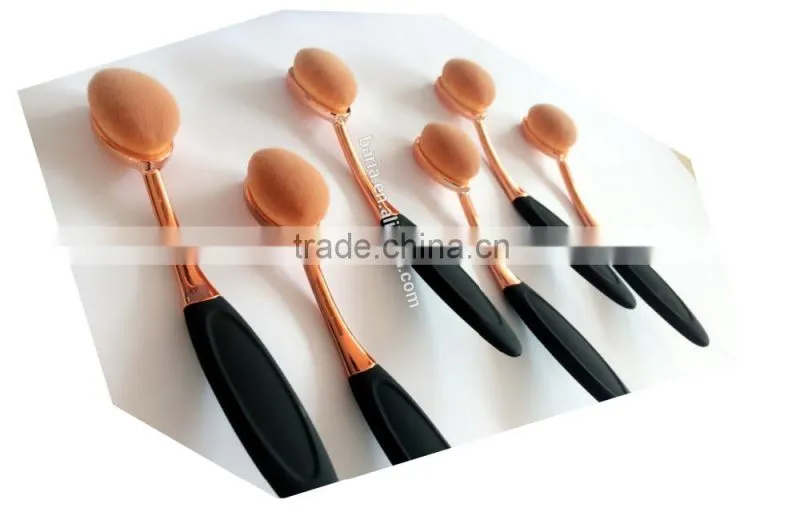 2016 New Best Seller Tooth Brush Style 10PCS Makeup brush set/Oval BB Cream Foundation Brushes