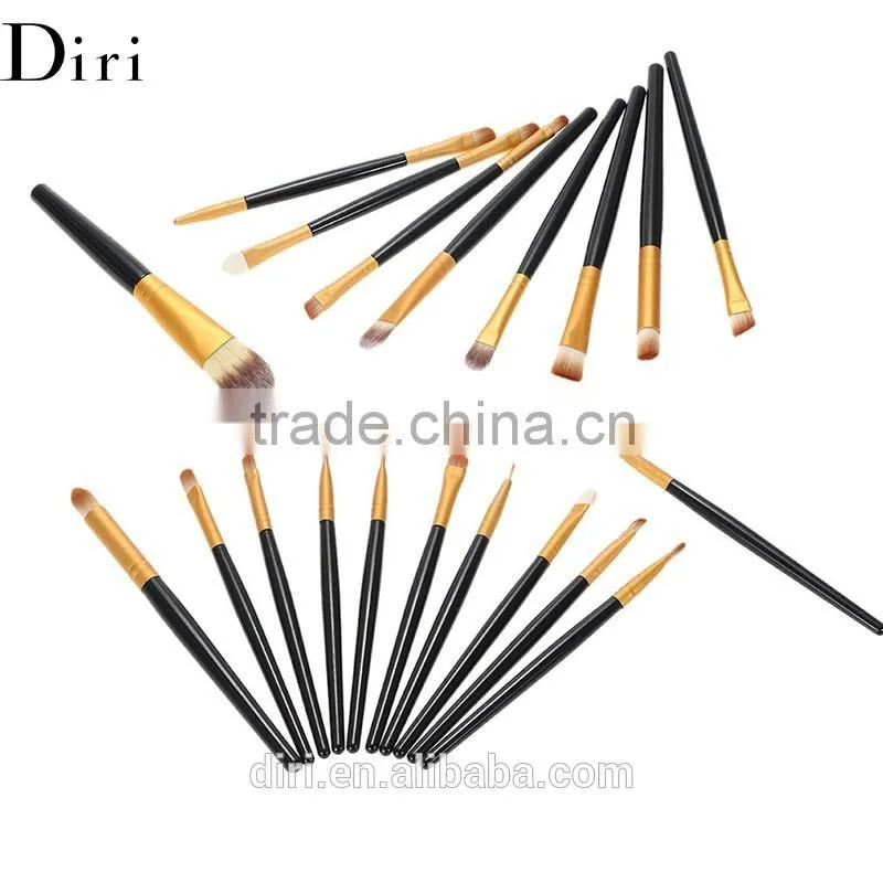 20pcs top quality black makeup cylinder cosmetics brushes