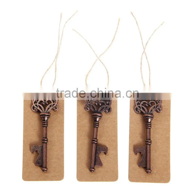 Oil Rubbed Bronze Skeleton Key Bottle Opener Vintage Wedding Party Favor